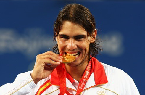 Rafa-Nadal-juegos-olimpicos Rafa Nadal mordió el oro Olímpico en 2008