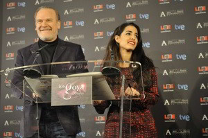 Lluis Homar e Inma Cuesta, los encargados de leer la lista de nominados a los Goya 2012.