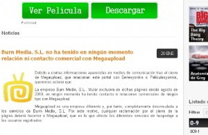 Series Yonkis Series Yonkis emitió un comunicado negando cualquier relación con Megaupload