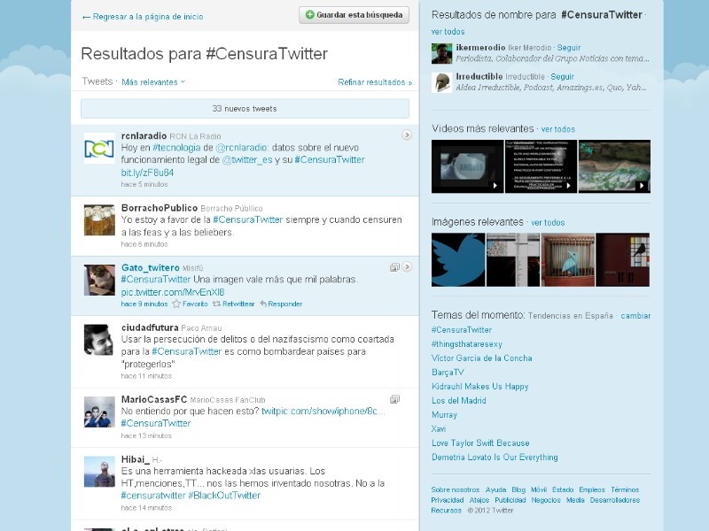 Twitter censura