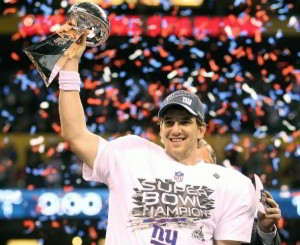 Eli Manning Giants super bowl Eli Manning, quarterback de los Giants, fue el gran protagonista de la Super Bowl