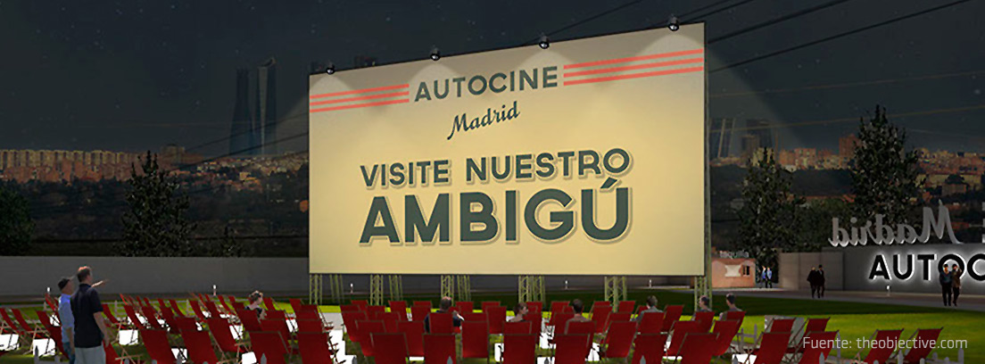 cartel del autocine de Madrid