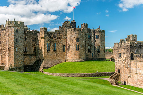 Castillo de Alnwick en Inglaterra