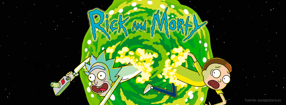 Poster en inglés de Rick y Morty