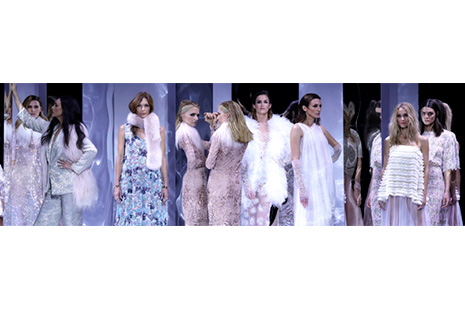 modelos desfilando en la MBFW