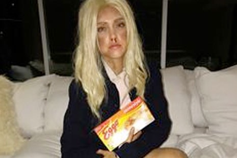 La bloguera Chiarra Ferragni disfrazada de Once de Stranger Things