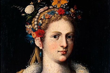 "Flora meretrix", óleo sobre tabla de Giuseppe Arcimboldo