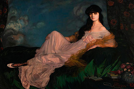 Retrato de la condesa Mathieu de Noailles, 1913. Del pintor Ignacio Zuloaga