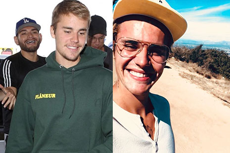 Justin Bieber peinado y despeinado, rubio y moreno