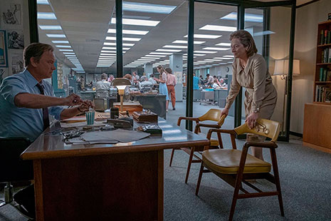 Tom Hanks y Meryl Streep en The Post
