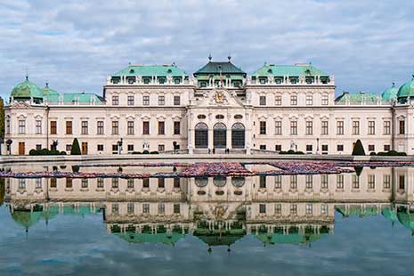 El Palacio de Belvedere en Viena