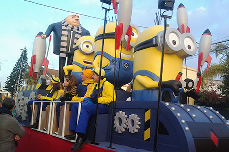 Las carrozas más originales de la Cabalgata de Reyes minions Carroza de minions