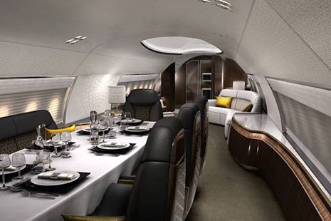 Interior del Avro Business Jet Eleganté