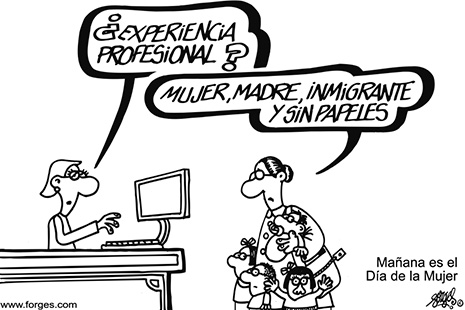 Hasta siempre Forges viñeta de humor Viñeta de Forges para el día de la Mujer