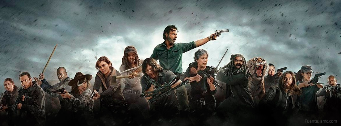 Protagonistas de la serie The Walking Dead