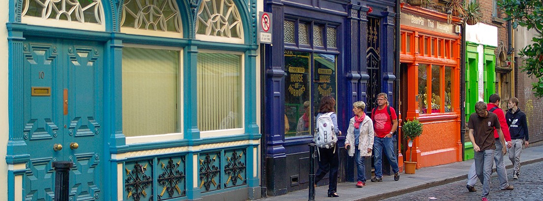 mejores ciudades para ir en bici Dublin Calle de Dublín, Irlanda