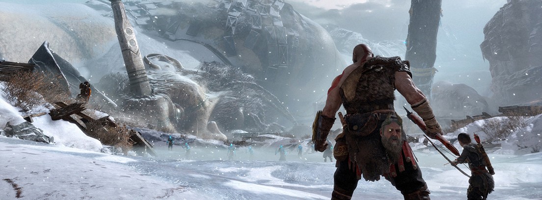 God of War 4 PS4, Kratos y su hijo Imagen de God of War 4 para PS4 de Kratos y su hijo