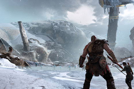Imagen de God of War 4 para PS4 de Kratos y su hijo