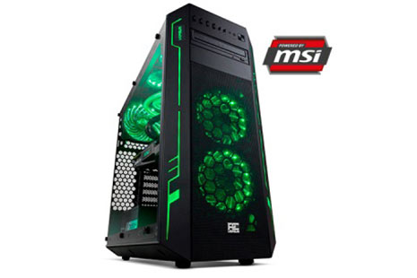 Interior del Versus PC - GreenFlash 2 de color verde