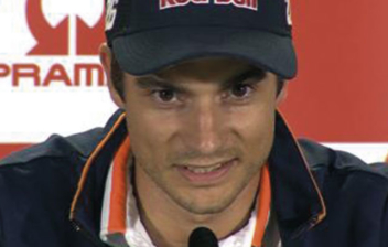 Dani Pedrosa en una rueda de prensa