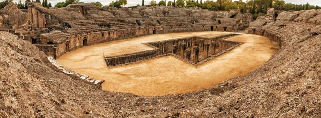 rodado la Última temporada de Juego de Tronos Anfiteatro romano de Itálica en Santiponce Sevilla donde se ha rodado la Última temporada de Juego de Tronos