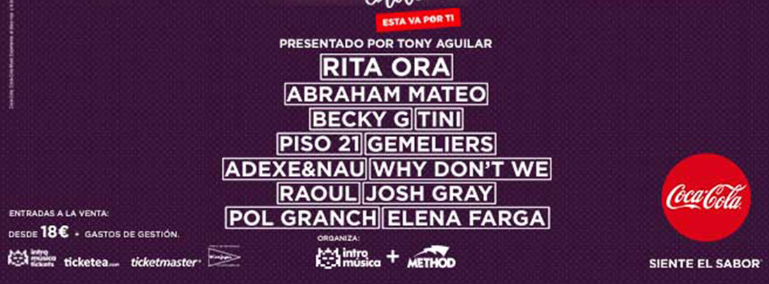 Cartel del Coca Cola Music Experience