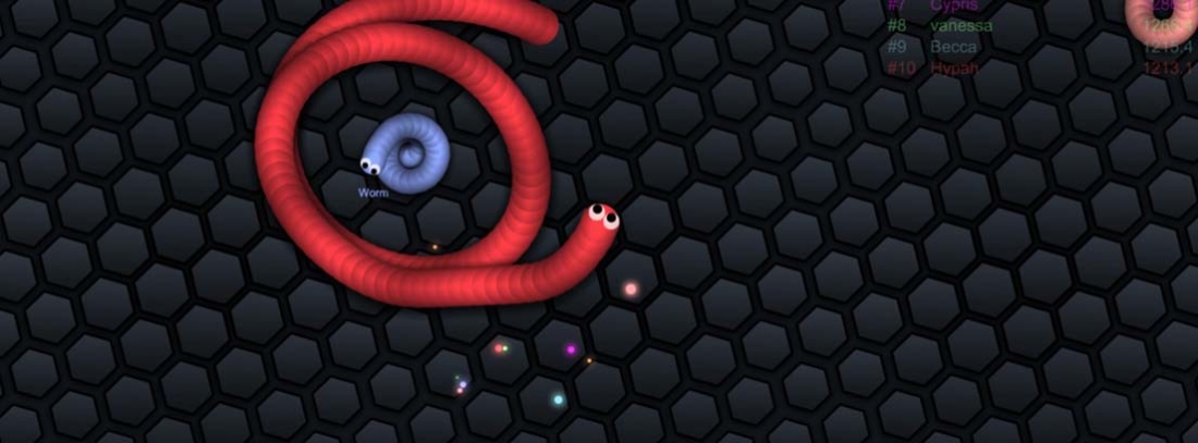 Juego gratis popular para Android - Slither.io Pantallazo del juego para móvil Slither.io