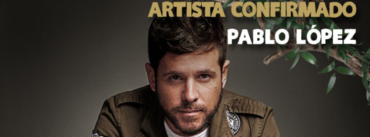Pablo López en el cartel de los Premios 40 Principales 2018.