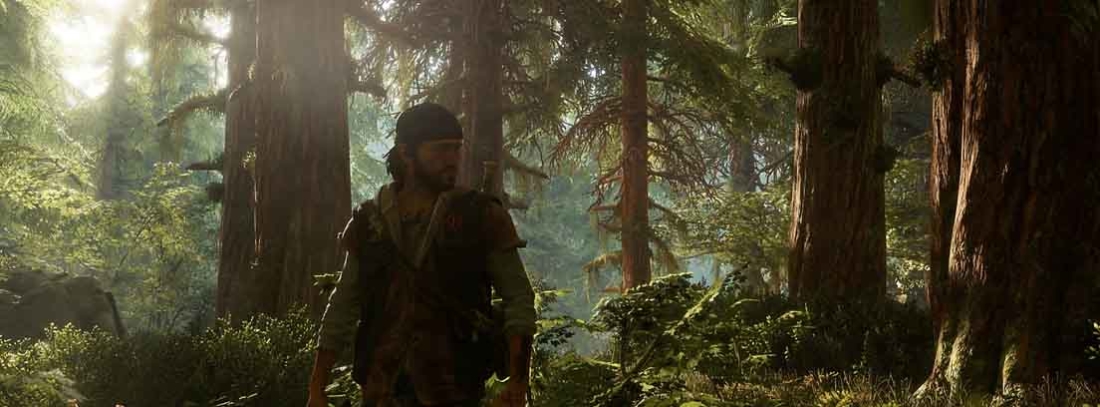 Deacon en medio de un bosque en Days Gone de PS4