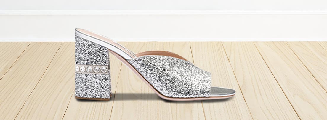 Glitter sandals Miu Miu Sandalias mules glitter, de Miu Miu