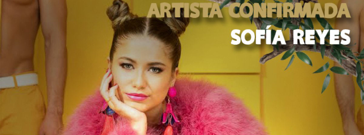 Sofía Reyes en el cartel de los Premios 40 Principales 2018.