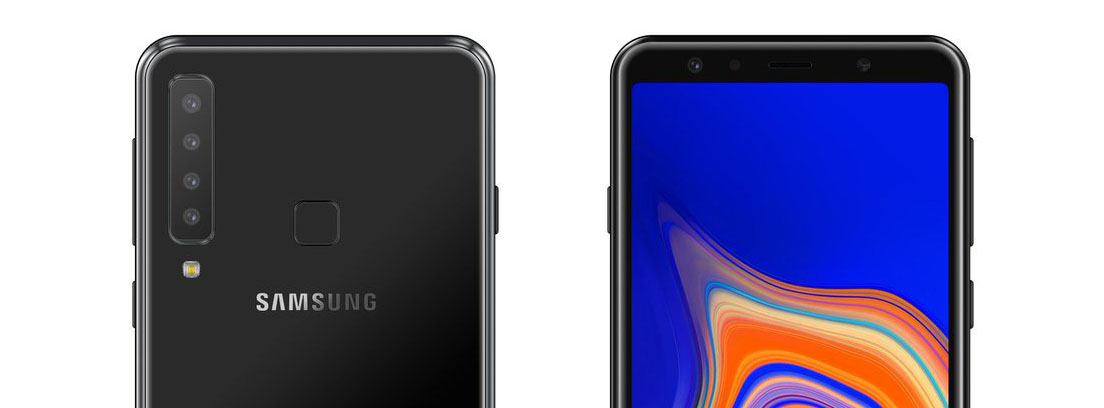 Móviles de alta gama como el Samsung Galaxy A9 Star Pro Vista trasera y delantera del Samsung Galaxy A9 Star Pro