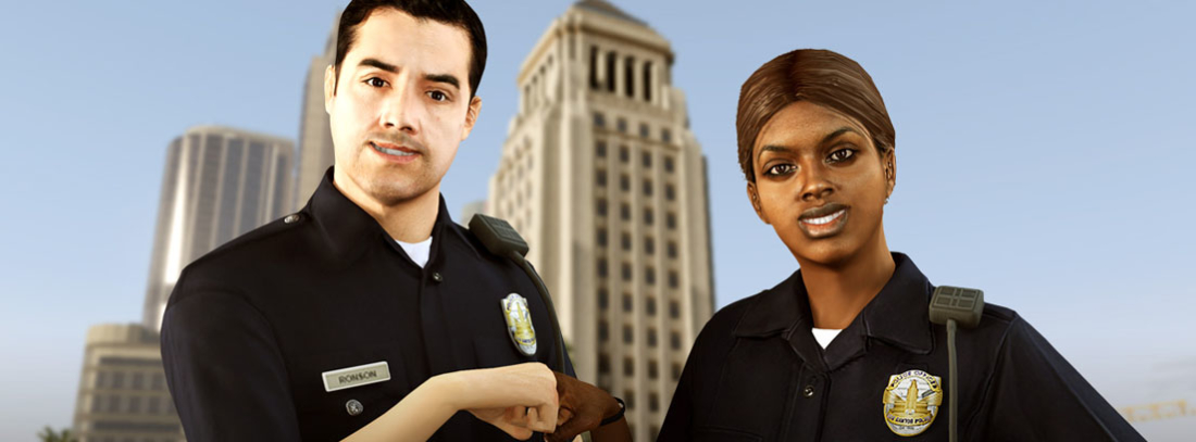 Grand Theft Auto 6 Dos policías ficticios del juego Grand Theft Auto 6