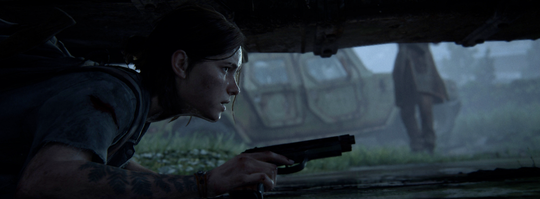 La protagonista de The Last of Us 2 escondida debajo de un coche