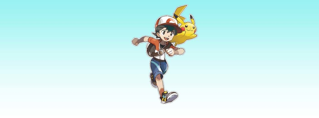 Nuevo juego de Pokémon para Nintendo Switch - generacionYOUNG entrenador Pokémon con Pikachu sobre el hombro