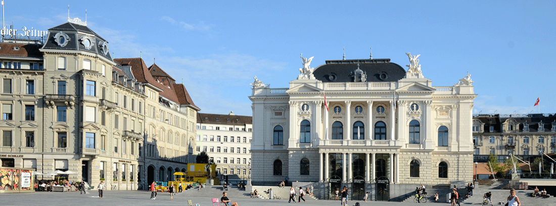 ¿Qué ver en Zúrich? - generacionYOUNG Vista general de la plaza de la Ópera de Zúrich