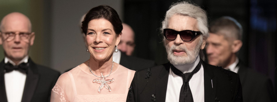 Karl Lagerfeld junto a Carolina de Mónaco