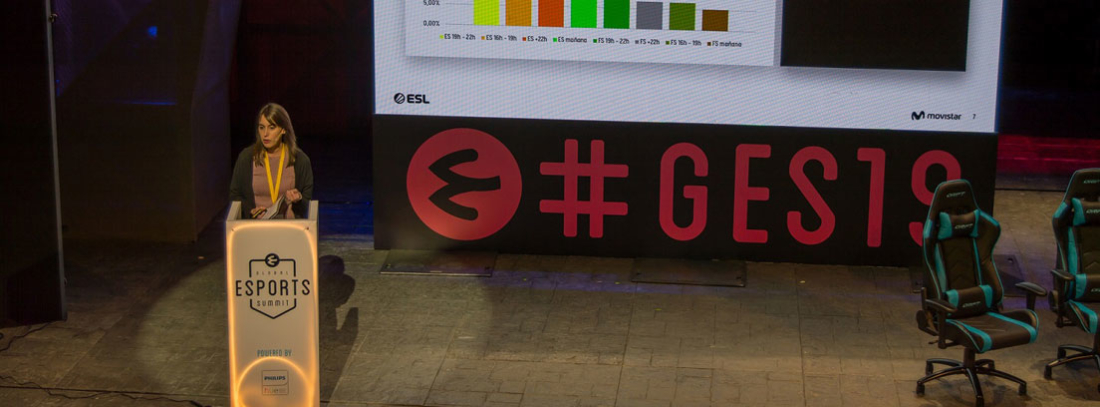 Escenario de presentación de estudio sobre audiencias de videojuegos