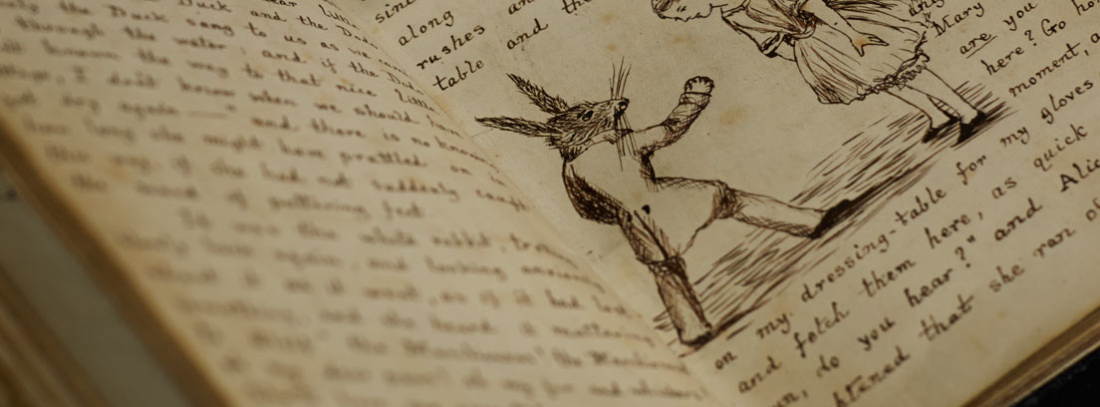 Libro original manuscrito de Alicia en el País de Las Maravillas del British Library