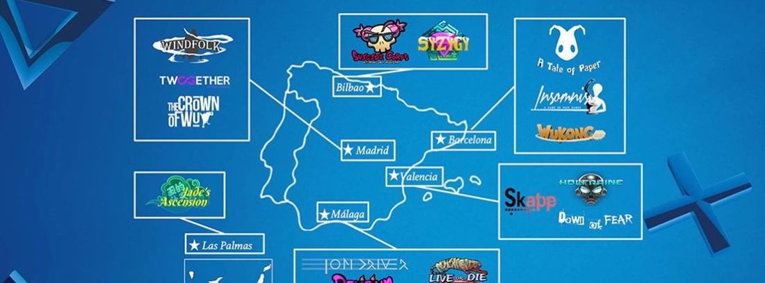 Mapa de los 15 seleccionados para el PlayStation Talents Games Camp 2019