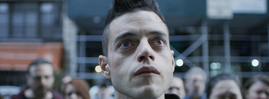 Rami Malek en una escena de la serie Mr. Robot